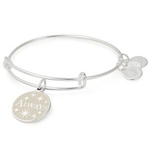 Alex and Ani Harry Potter Always Charm Bangle - Shiny Silver‎ Finish NWOT